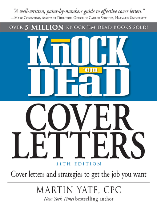 Title details for Knock Em Dead Cover Letters by Martin Yate - Available